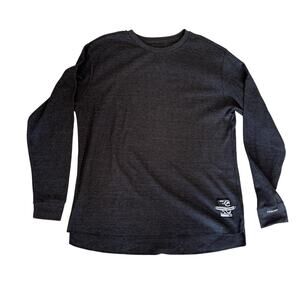 EUC Ecko Unltd Men's Gray Thermal Shirt Long Sleeve Waffle Knit XXL